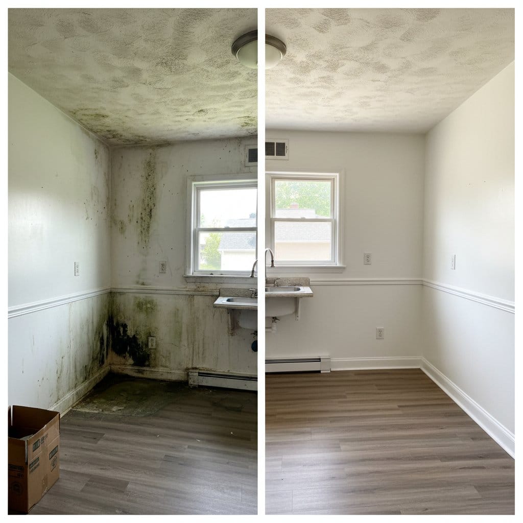 Mold Inspection & Moisture Assessment restoration — home kitchen of colonial residence in Teaneck, NJ